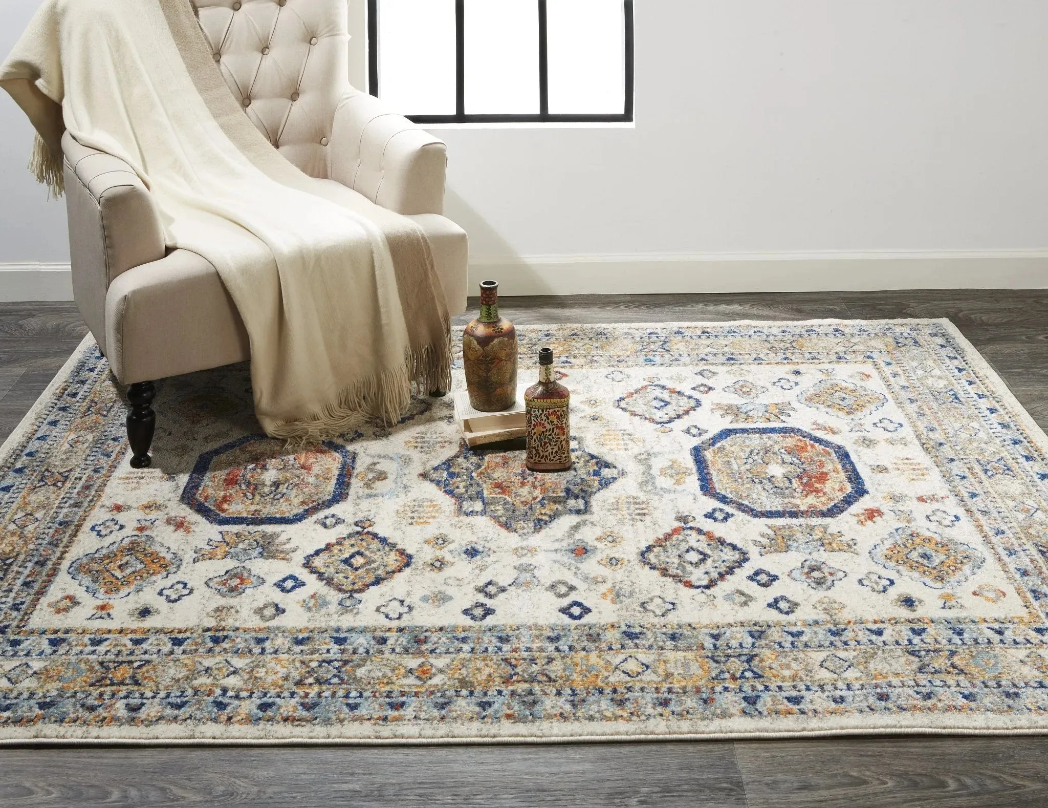 Bellini I78I3137 Ivory/Orange Rug