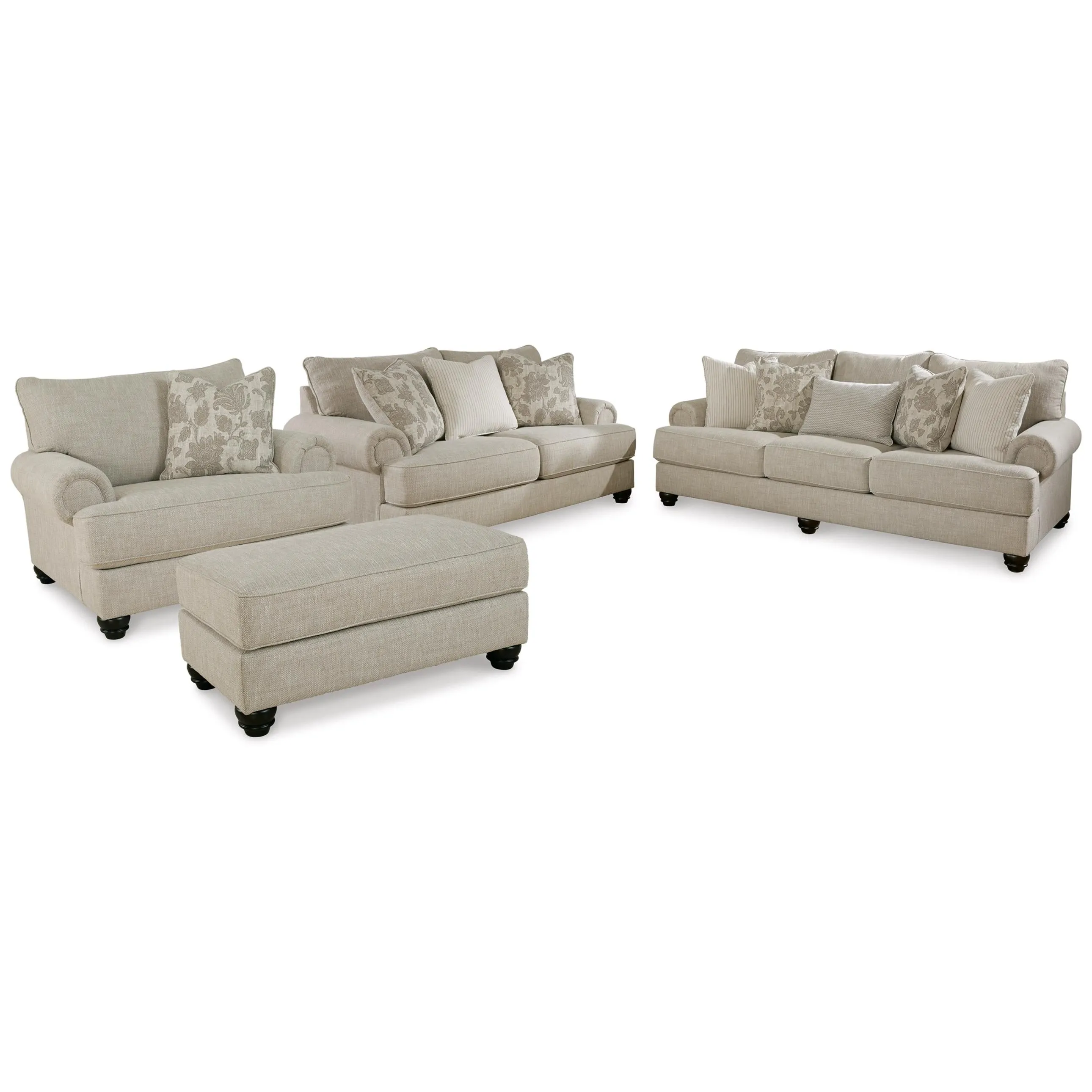 Benchcraft Asanti 13201U4 4 pc Sofa, Loveseat, Oversized Chair and Ottoman Set