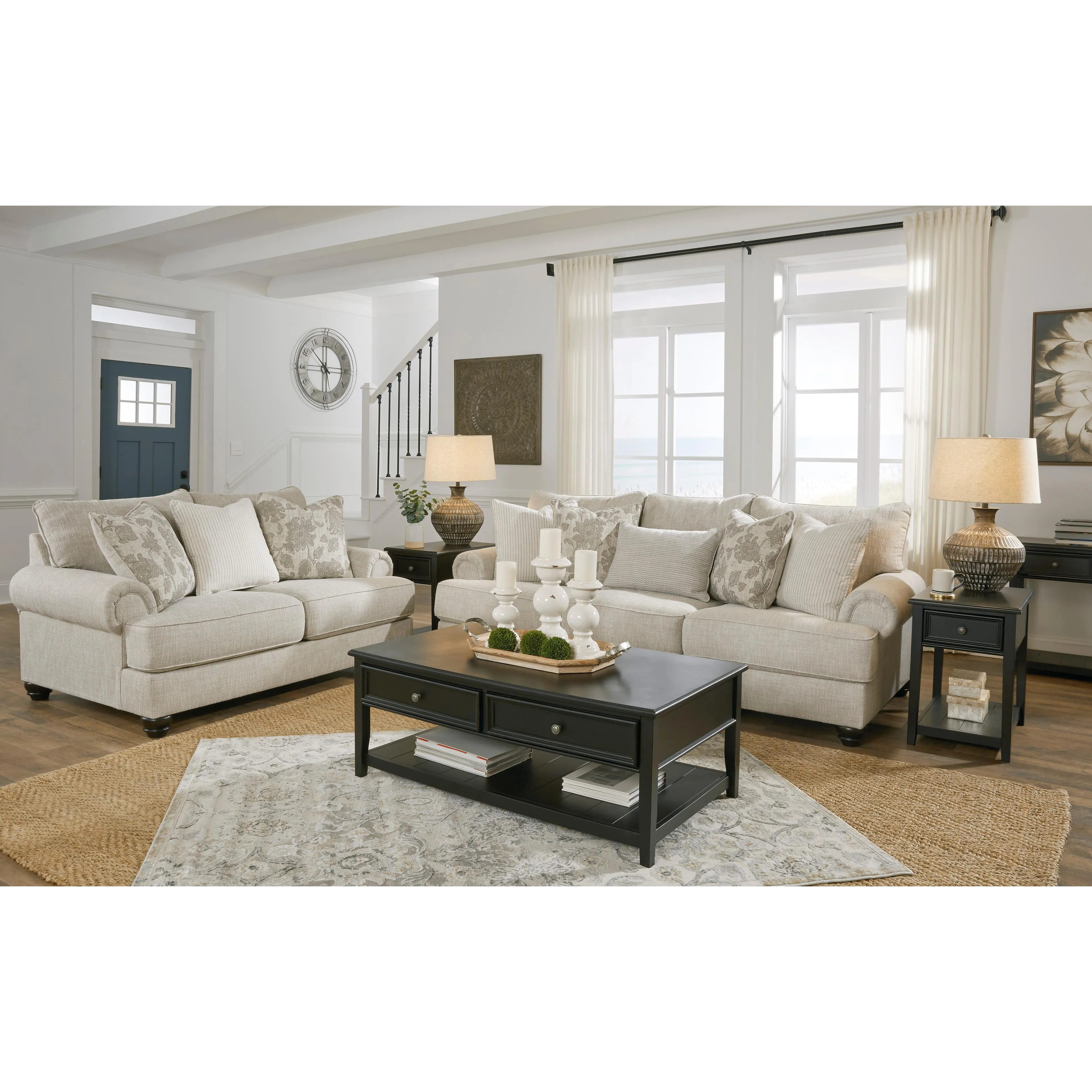 Benchcraft Asanti 13201U4 4 pc Sofa, Loveseat, Oversized Chair and Ottoman Set