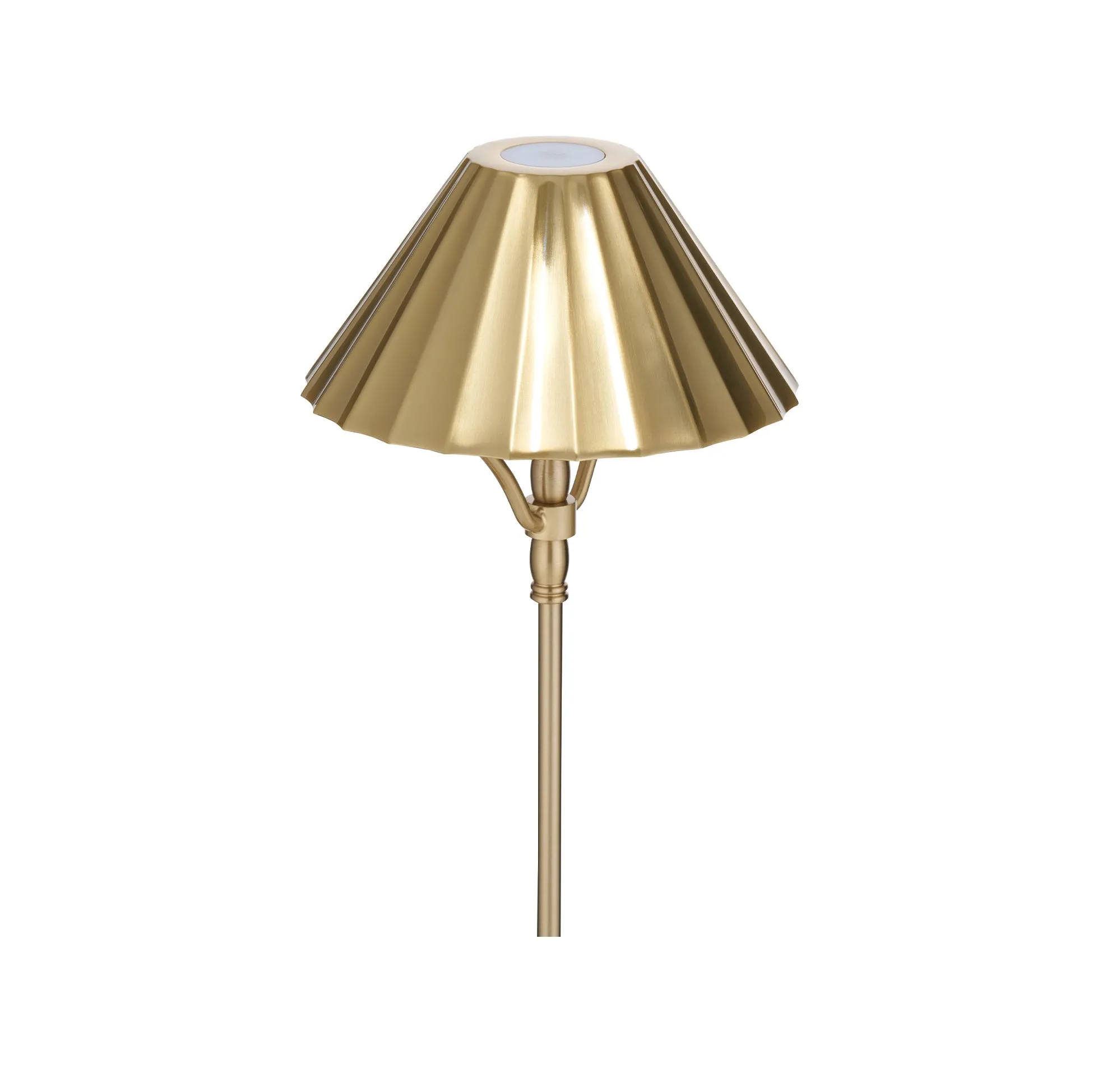 Cordless Rechargeable Gold LED Lamp, 32cm