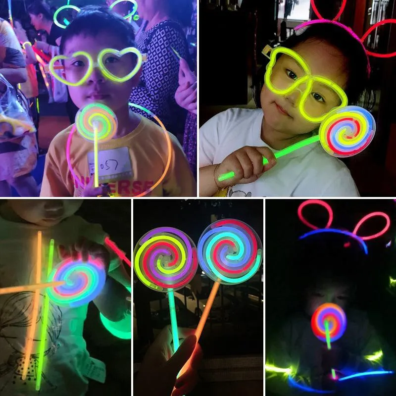 DIY Glowing Spinning Pinwheel Lollipop Toy, TO0088