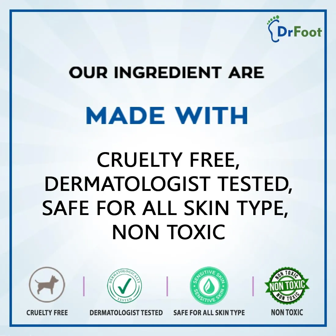 Dr Foot Foot Scrub with Tea Tree, Sweet Almond Oil | Exfoliator Dry Skin Remover, Softens for Thick Cracked Dry Heel Feet | Paraben Free - 100gm (Pack of 2)