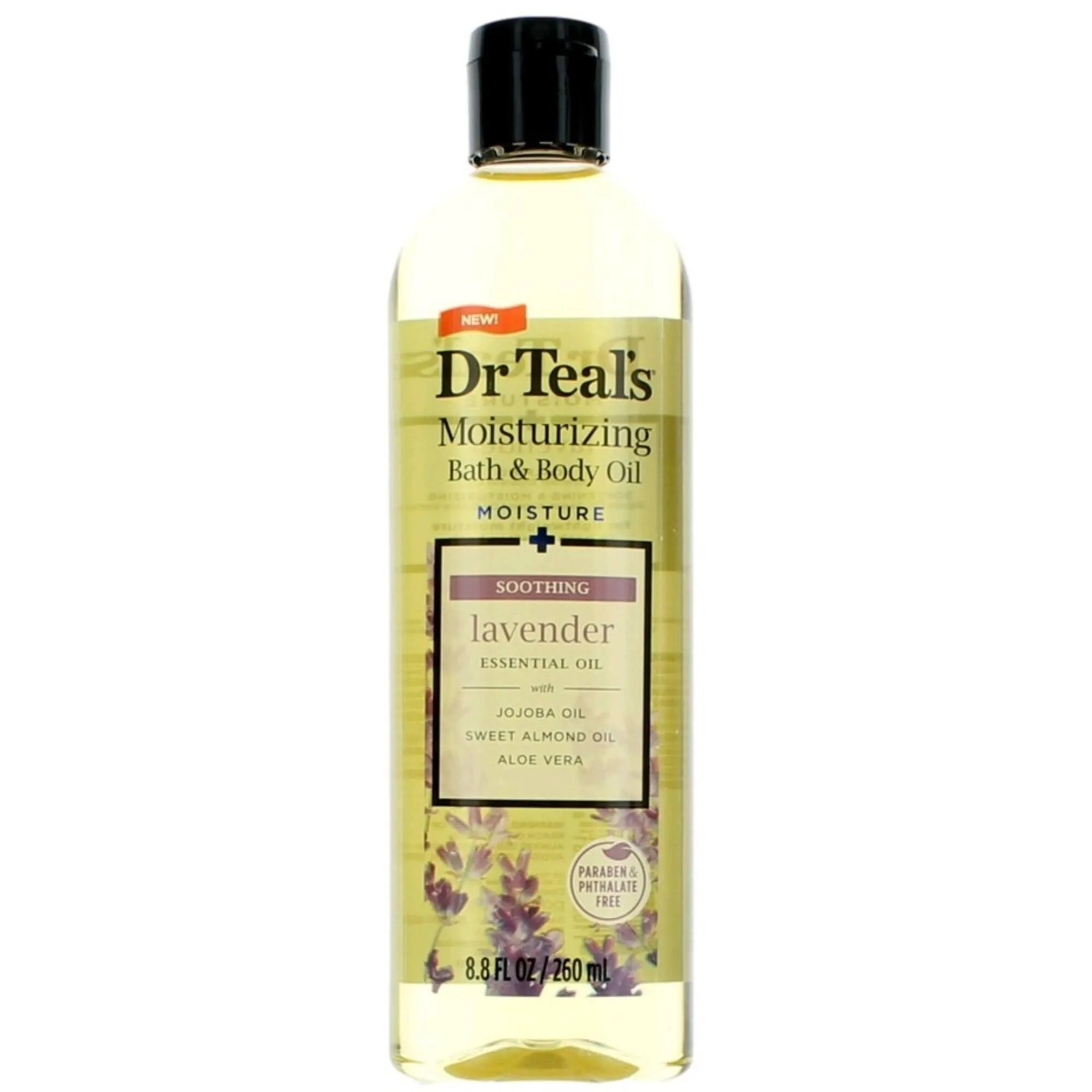 Dr. Teal's Unisex Moisturizing Bath and Body Oil - Lavish Soothing Lavender, 8.8oz