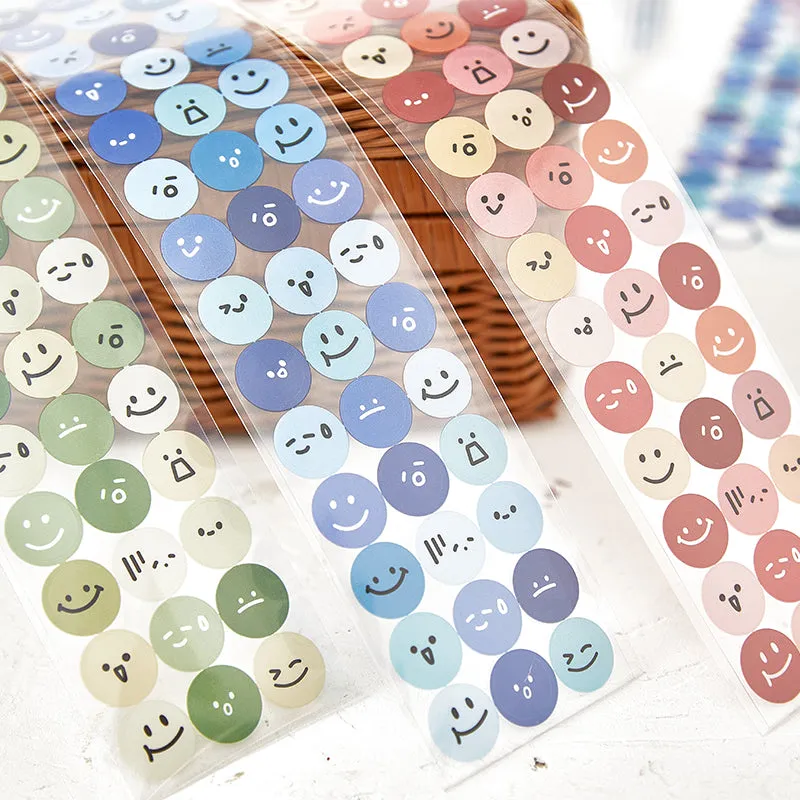 Expressive Smiles - Radiant Sticker Collection to Brighten Your Day