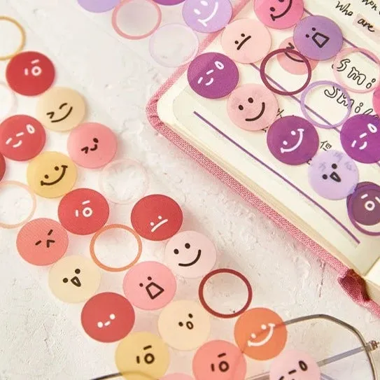 Expressive Smiles - Radiant Sticker Collection to Brighten Your Day