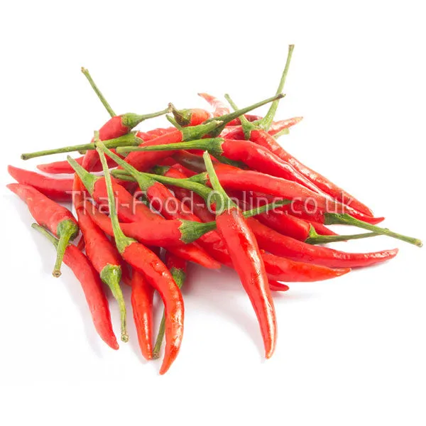 Fresh Small Thai red chillies (peppers) 100g - imported weekly from Thailand