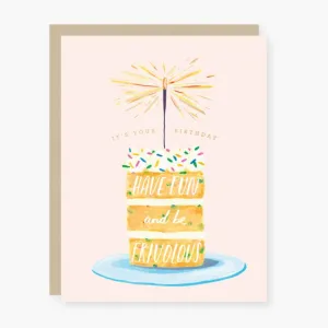 Fun and Frivolous Cake Birthday Card