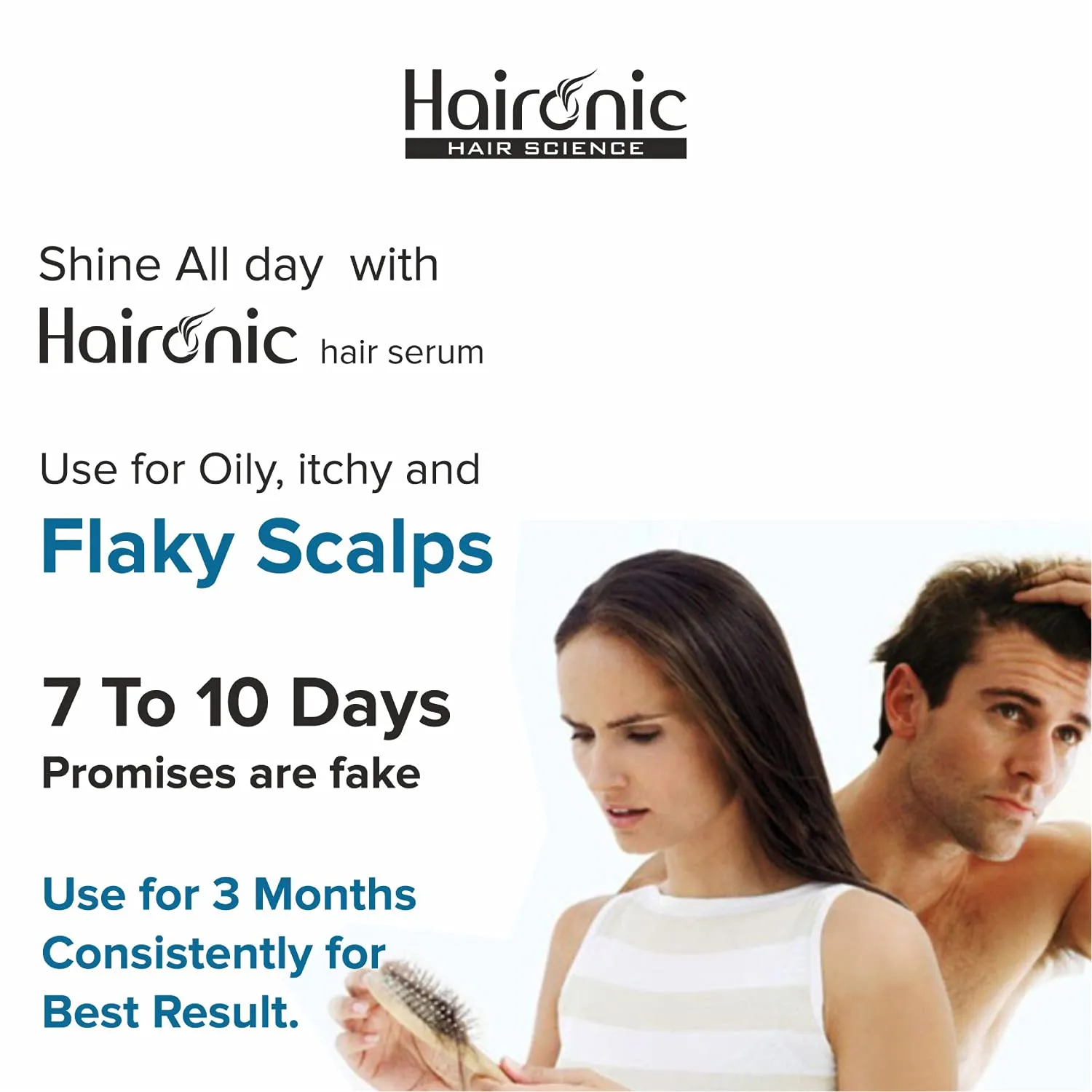 Haironic 2% Salicylic Acid Exfoliating Scalp Oil & Flake Control Hair Serum Best for Oily, Itchy & Flaky Scalp | Suitable for All Hair Types - 100ml (Pack of 2)