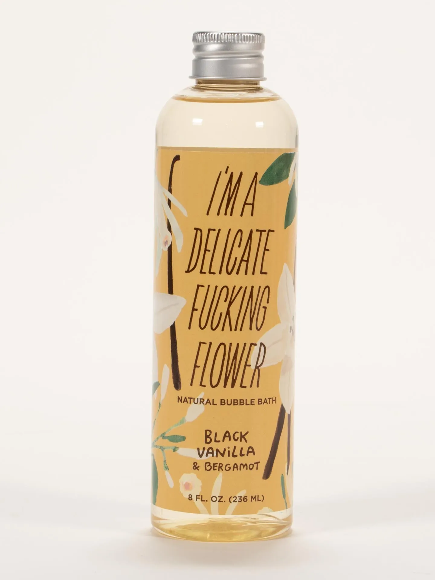 I'm a Delicate Fucking Flower Natural Bubble Bath - Black Vanilla & Bergamot