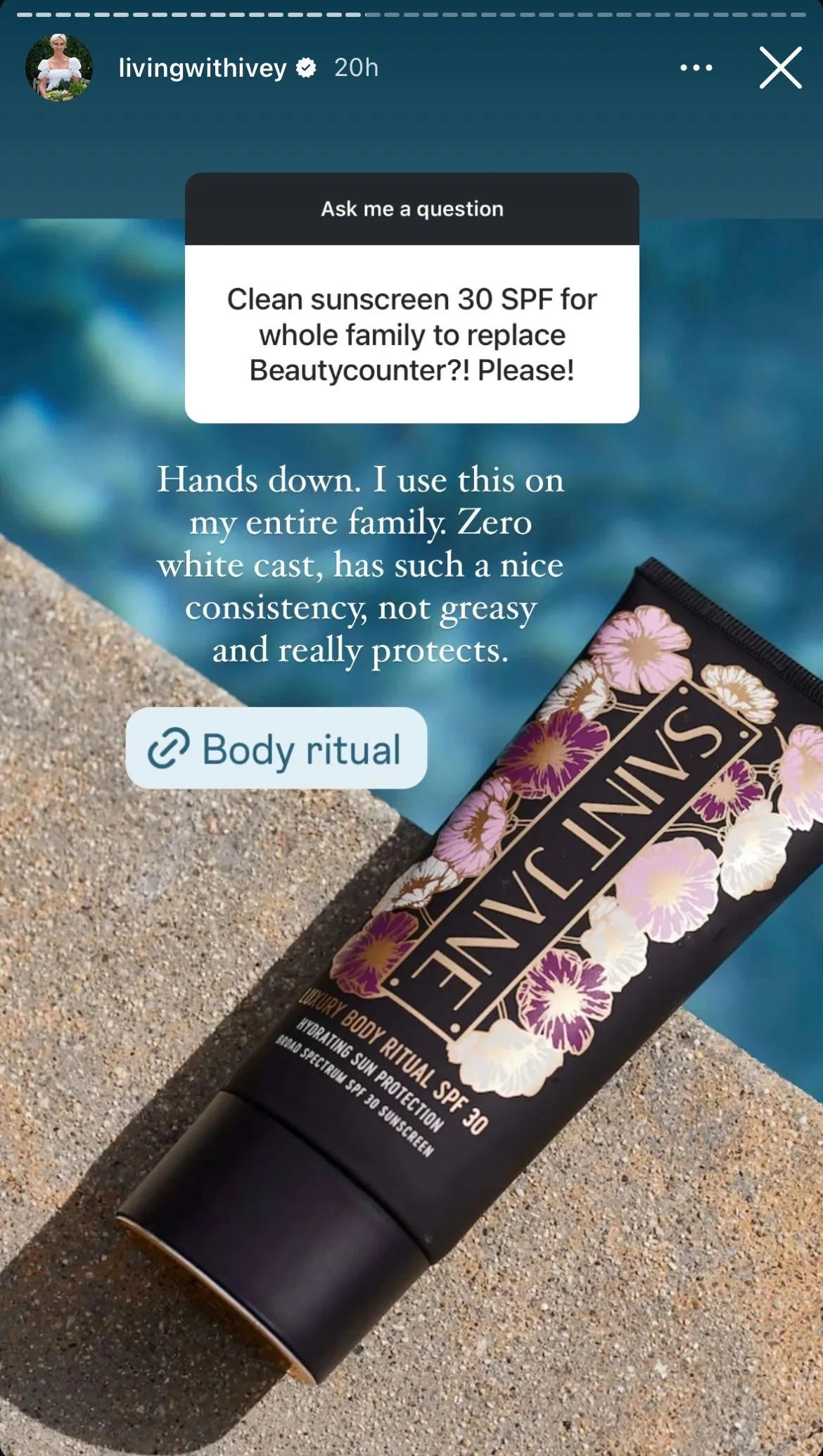 Luxury Body Ritual SPF 30