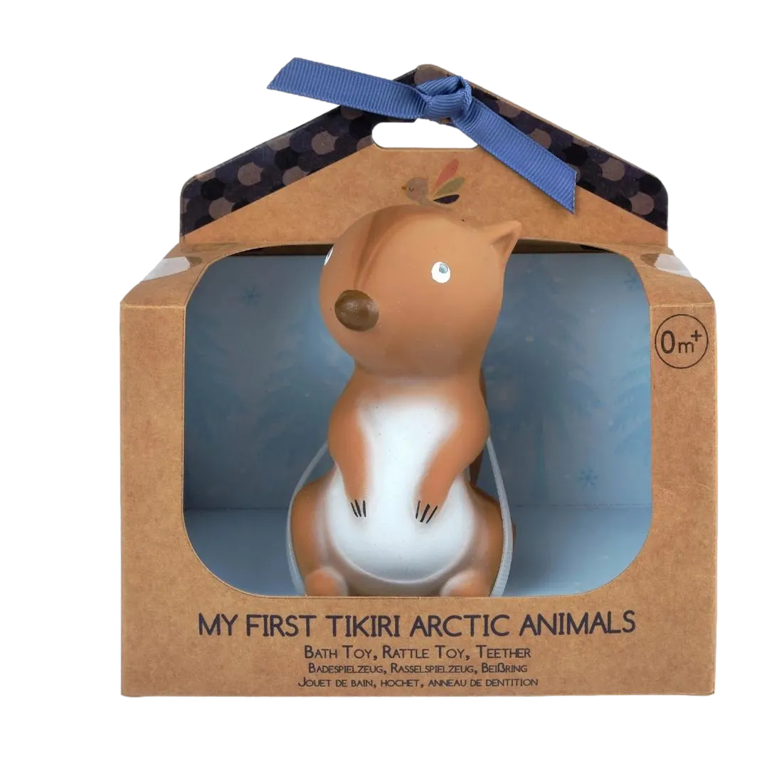 My First Tikiri Teether and Bath Toy - Squirrel Gift Boxed