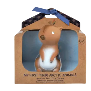 My First Tikiri Teether and Bath Toy - Squirrel Gift Boxed