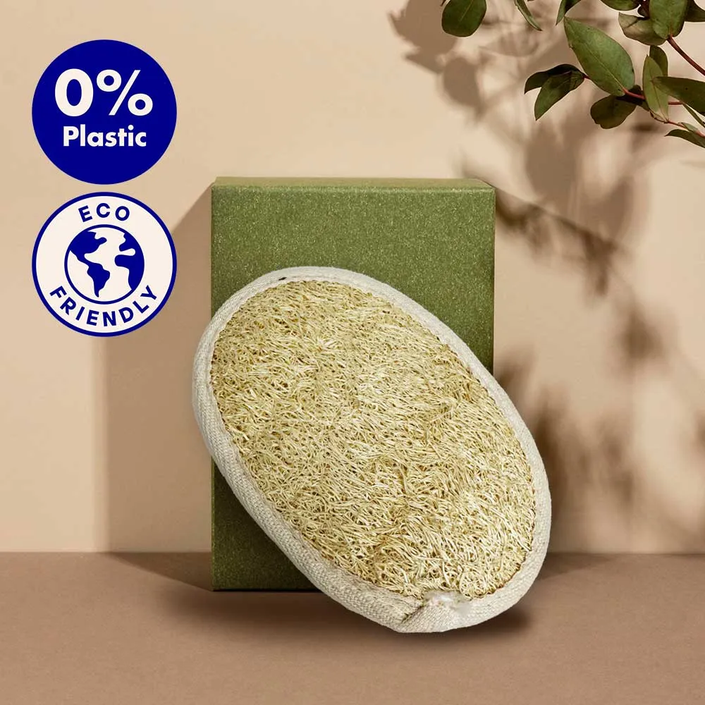 Natural Loofah Exfoliating Pad (Oval)