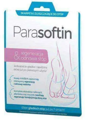 Parasoftin exfoliating socks x 1 pair