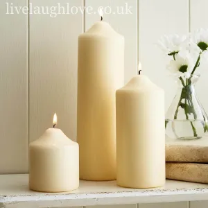 Pillar Candles - Vanilla Scent