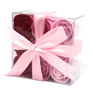 Pink Roses Set of 9 Soap Flowers