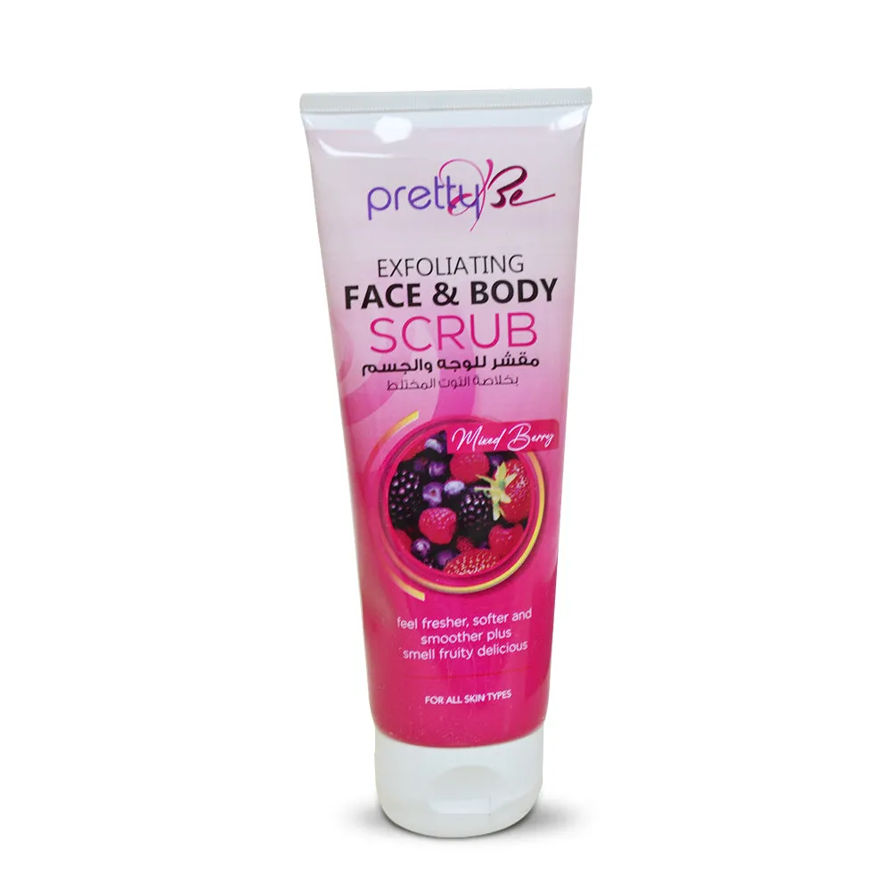 PRETTY BE-5IN1 EXFOLIATING SCRUB-BERRY-240ML