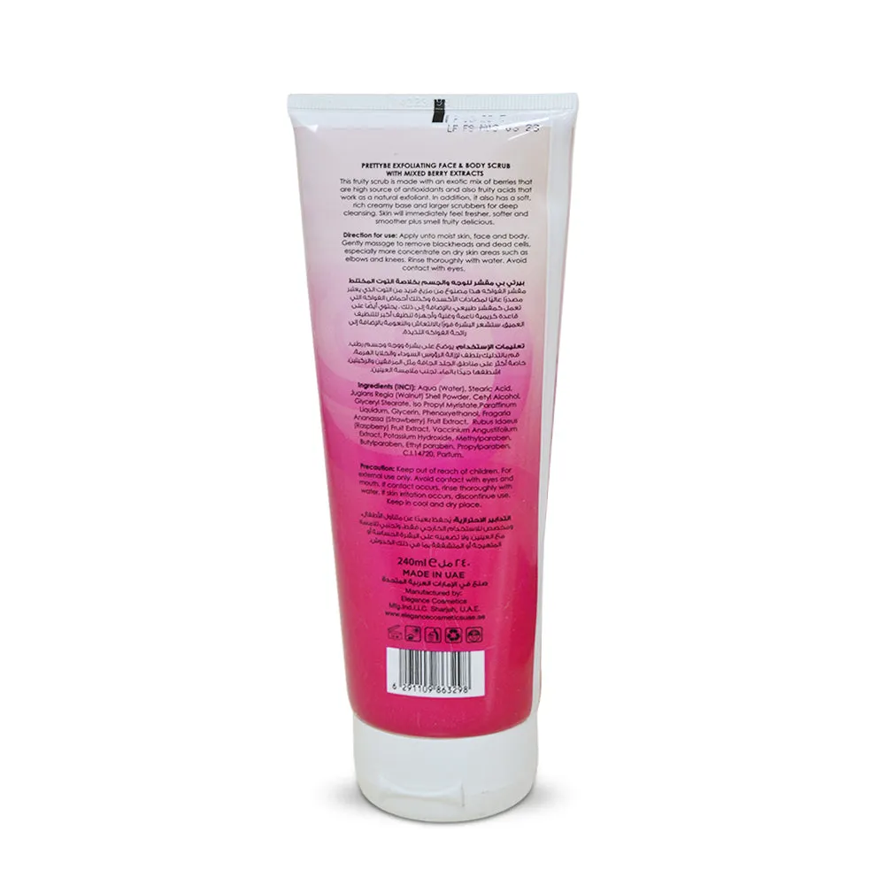 PRETTY BE-5IN1 EXFOLIATING SCRUB-BERRY-240ML