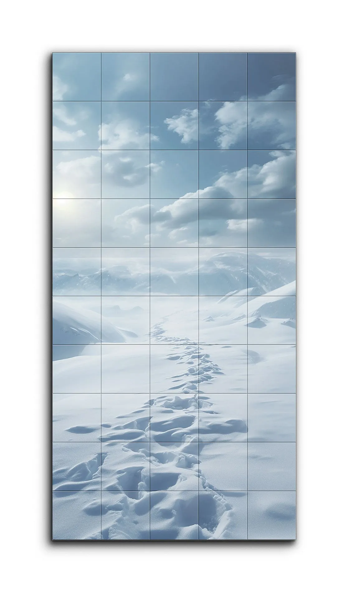 Serene Winter Journey: Snowy Wilderness Landscape