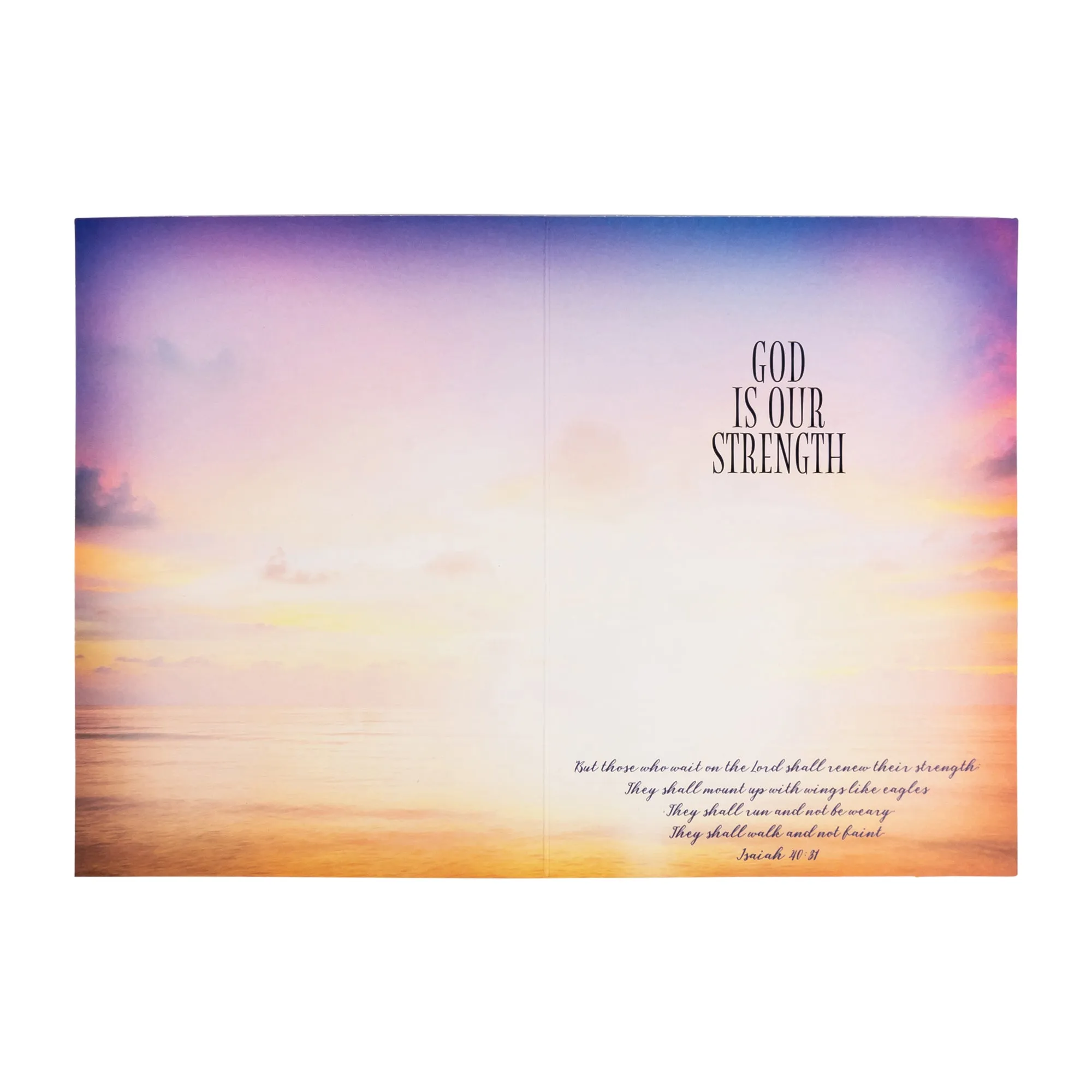 Single Cards: Inspiration, God is Our Strength (Set of 6)