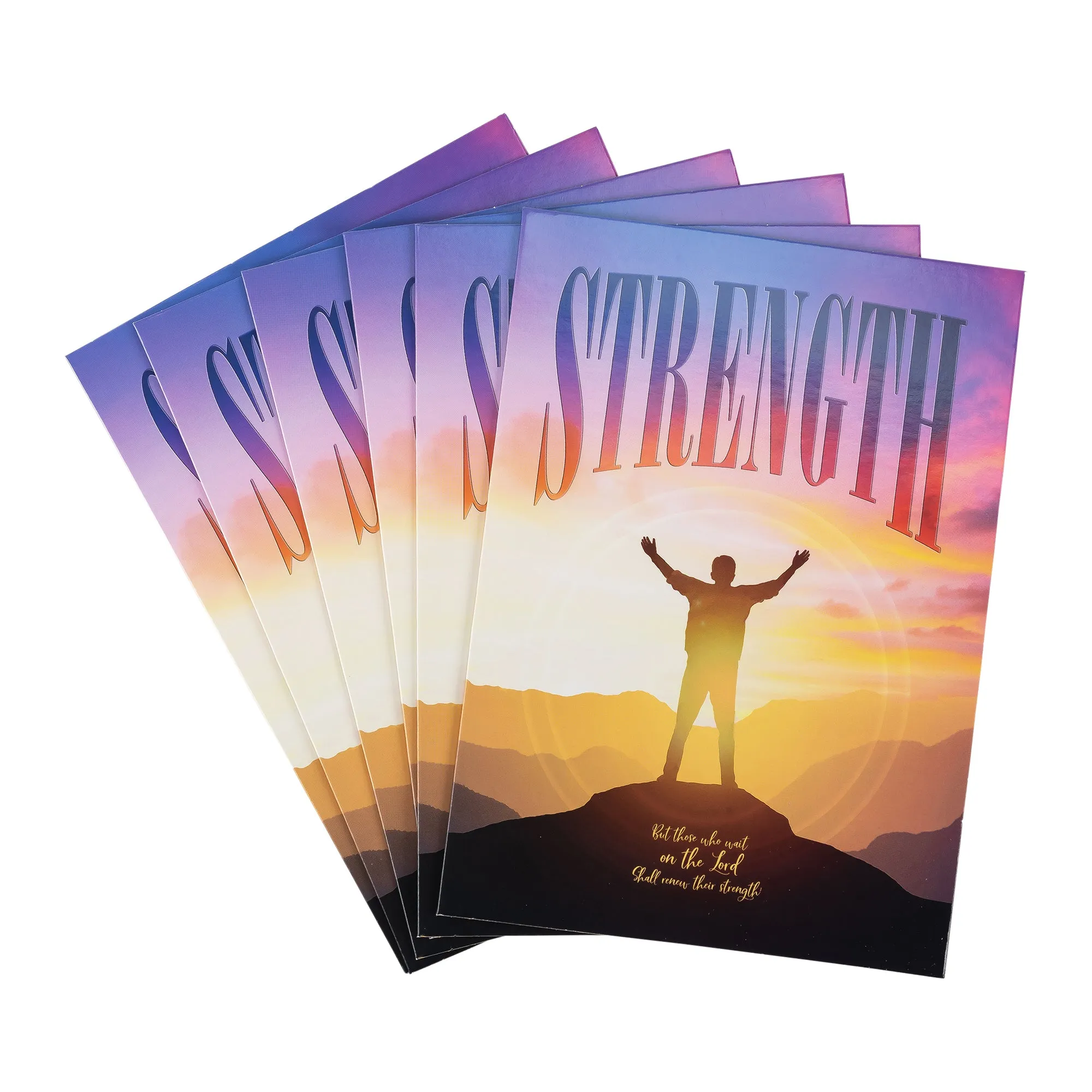 Single Cards: Inspiration, God is Our Strength (Set of 6)