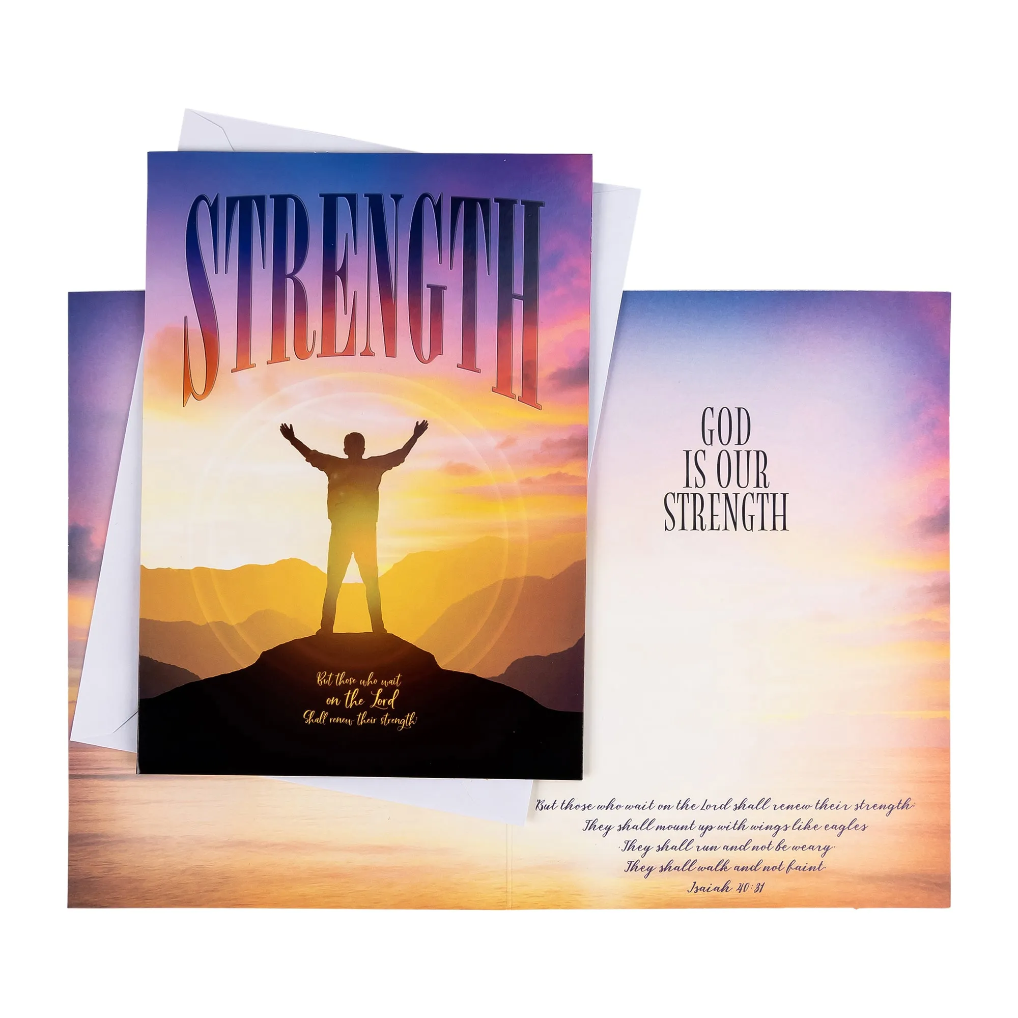 Single Cards: Inspiration, God is Our Strength (Set of 6)