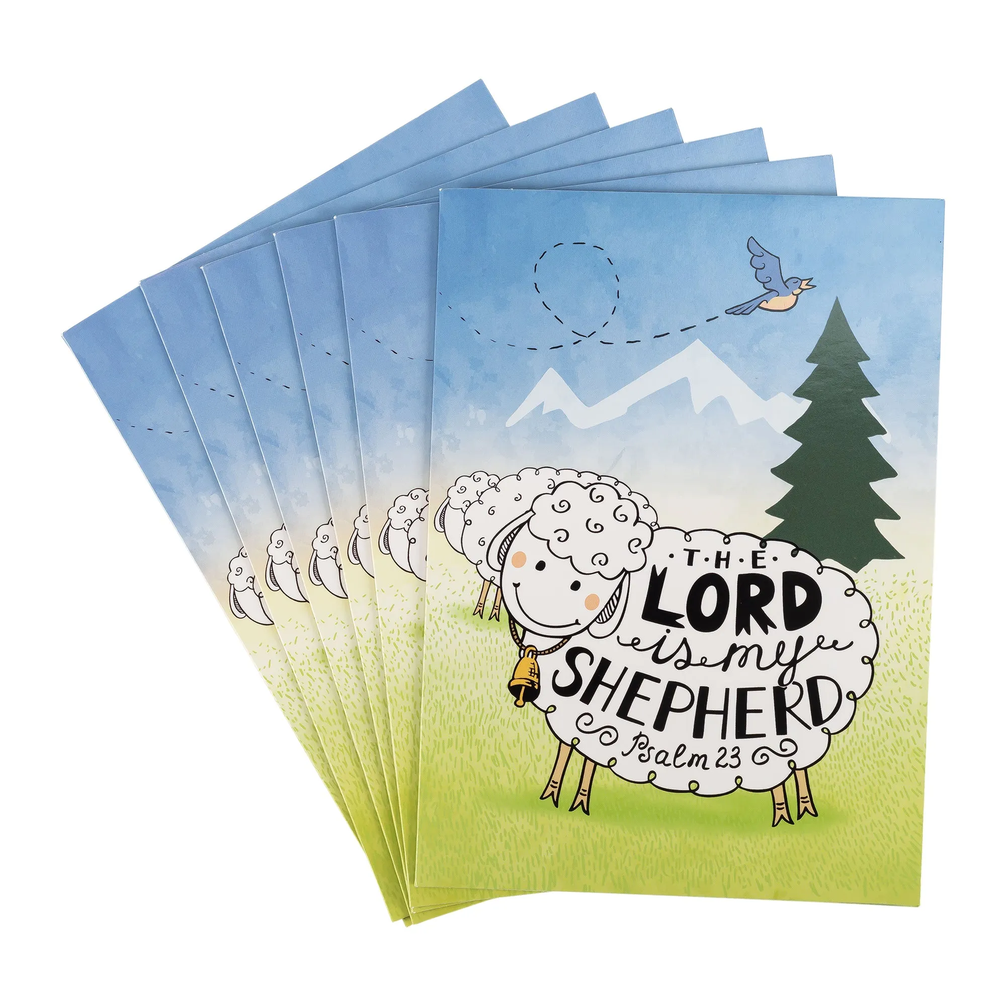 Single Cards: Inspiration, The Lord is my Shepherd (Set of 6)