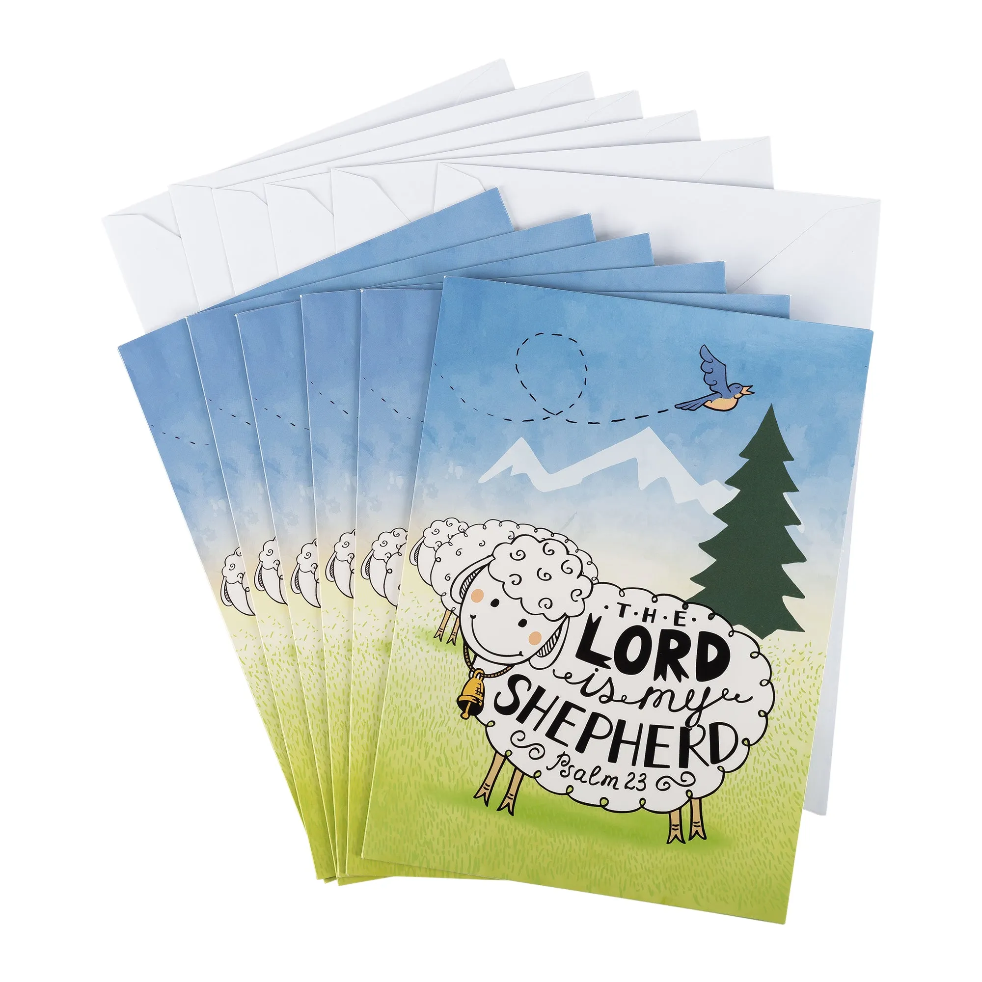 Single Cards: Inspiration, The Lord is my Shepherd (Set of 6)