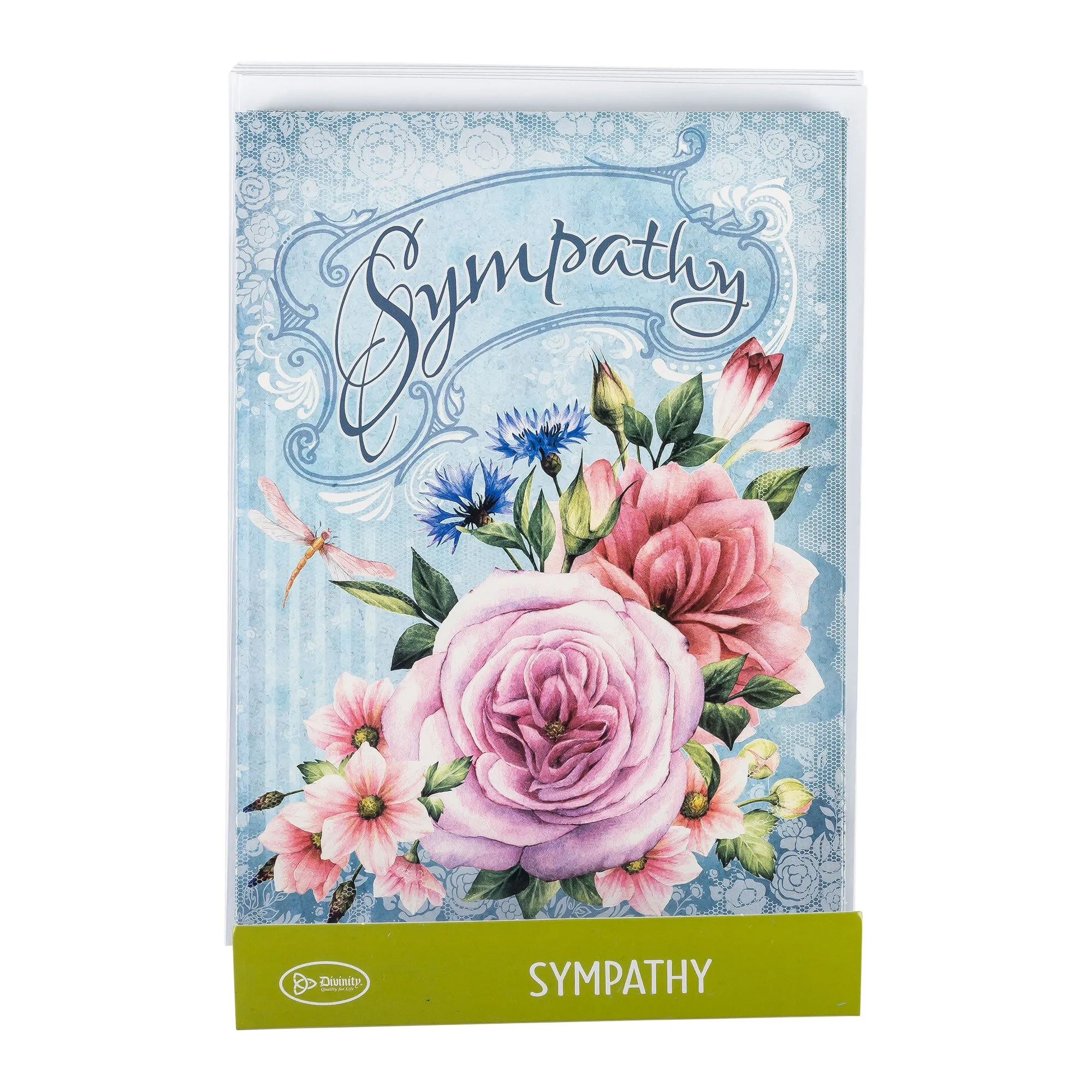 Single Cards: Sympathy Floral - Psalm 119:76  (Set of 6)