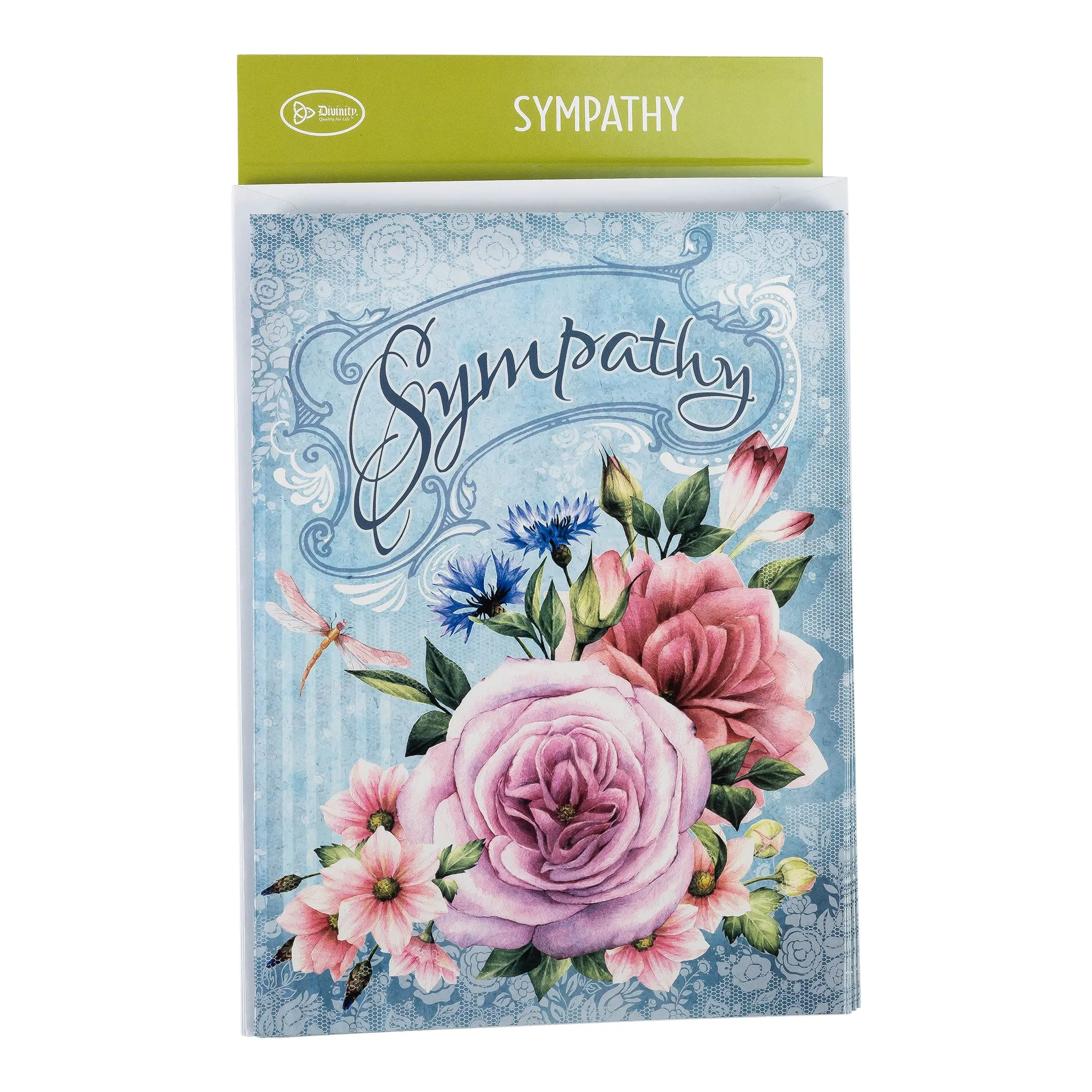 Single Cards: Sympathy Floral - Psalm 119:76  (Set of 6)