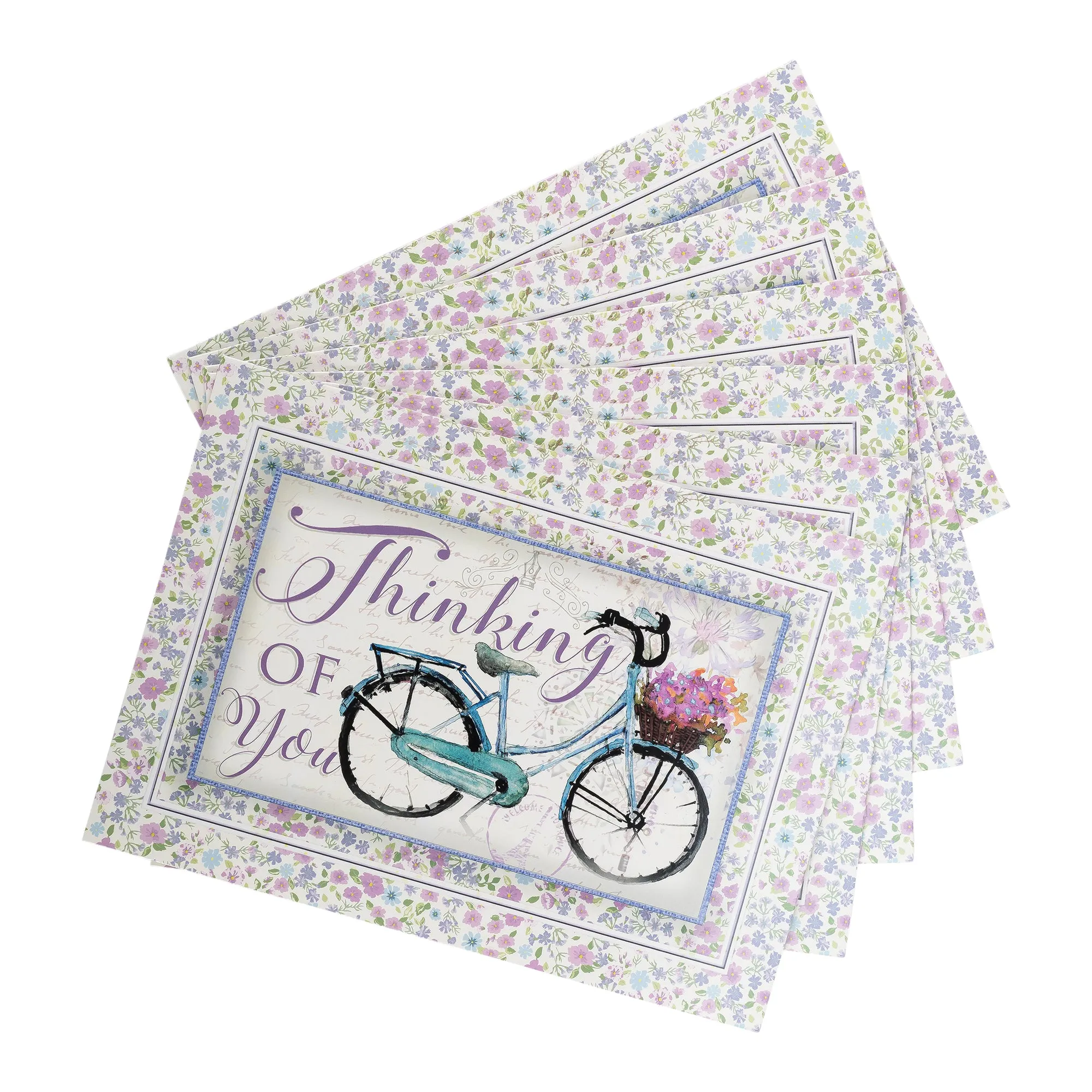 Single Cards: Thinking of You, Bicycle Numbers 6:25 (Set of 6)