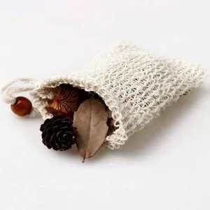 Sisal Soap Bag- Natural Fiber Mesh Soap Pouch Mesh