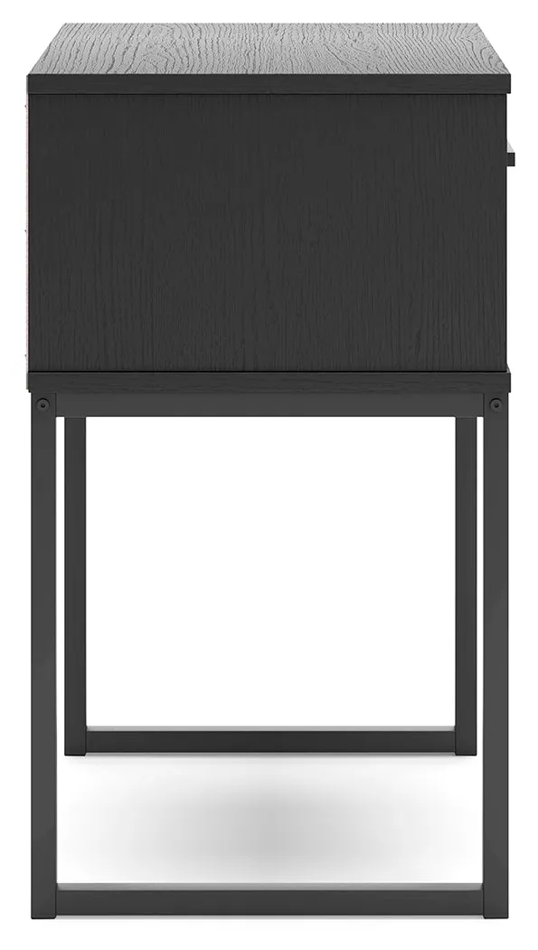 Socalle Full Panel Headboard with Dresser, Chest and Nightstand in Black