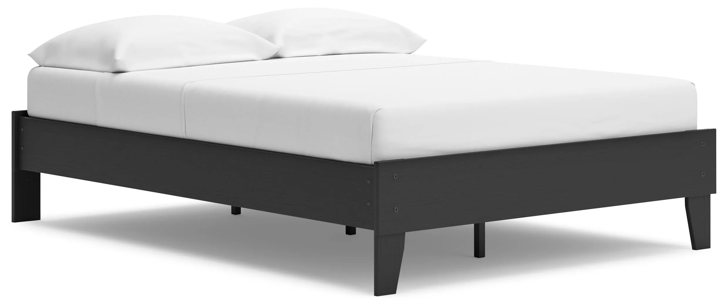 Socalle Full Platform Bed with Dresser and Chest in Black