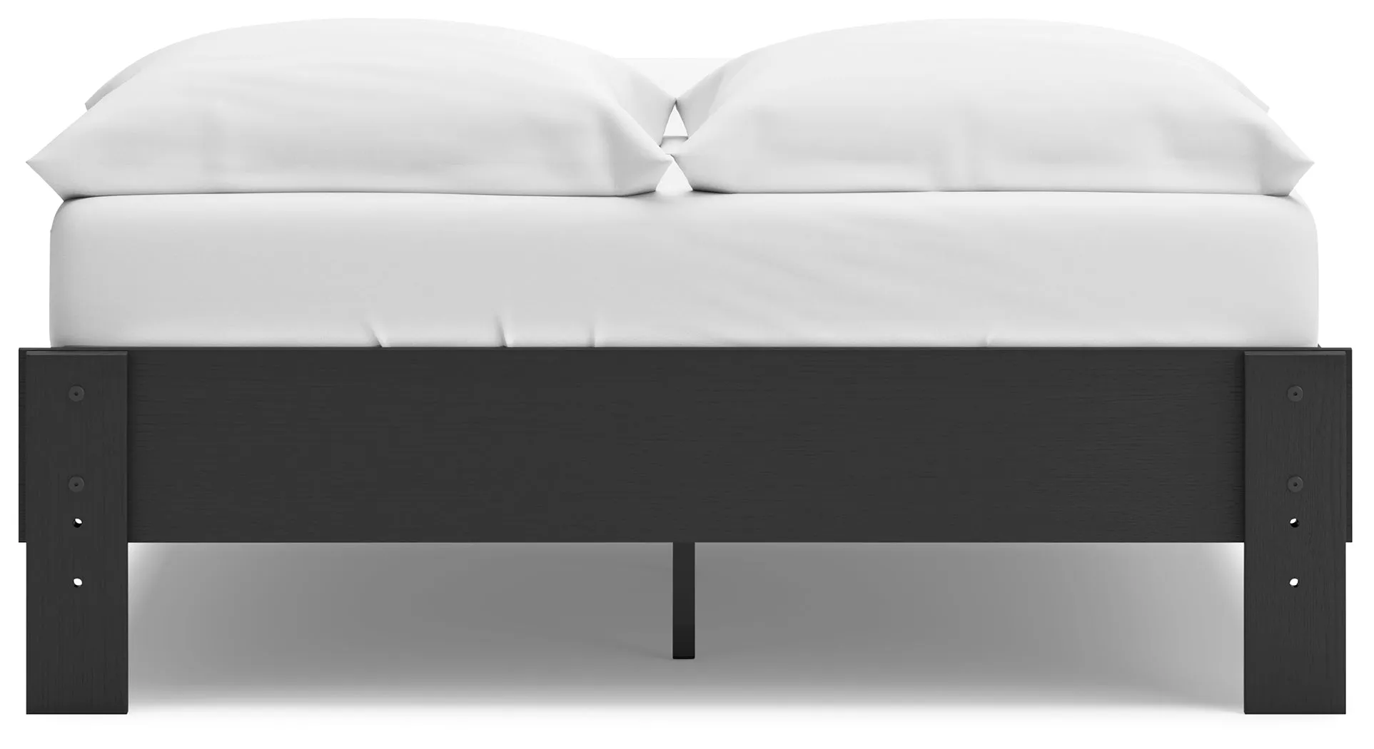 Socalle Full Platform Bed with Dresser and Chest in Black