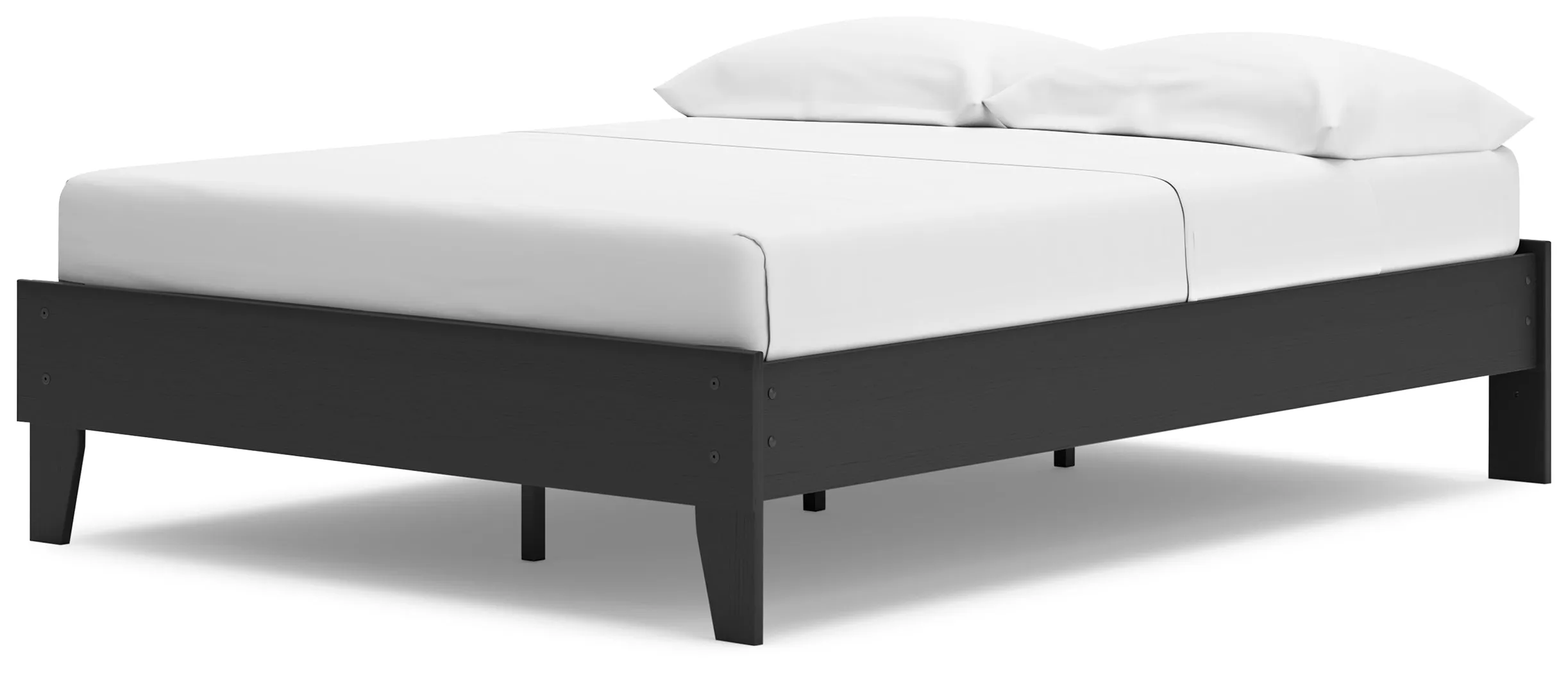 Socalle Full Platform Bed with Dresser and Chest in Black