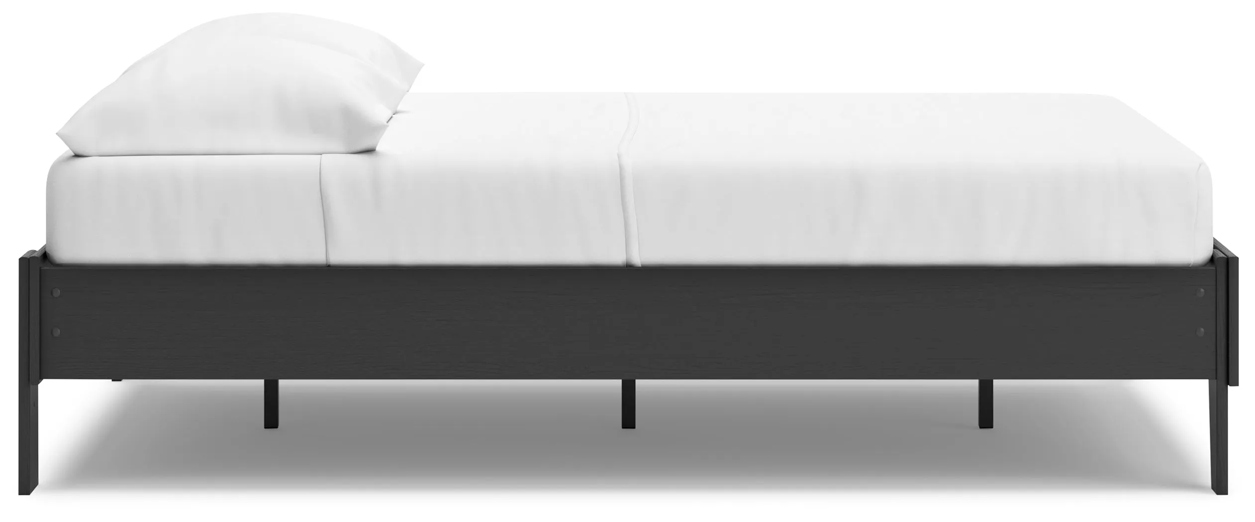 Socalle Full Platform Bed with Dresser and Chest in Black