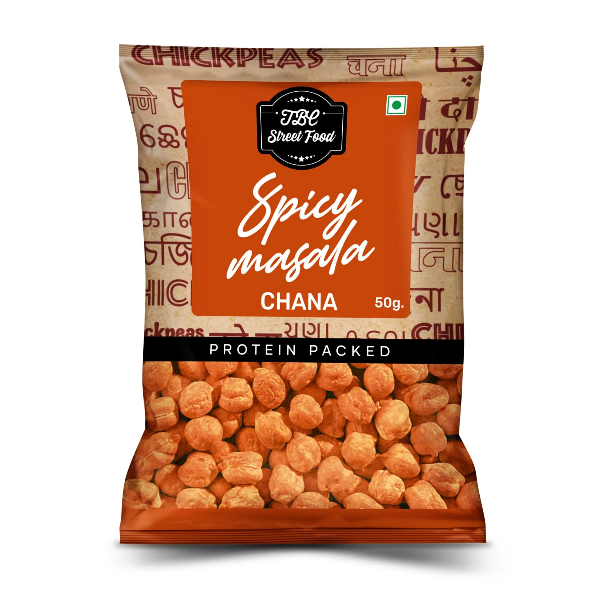 The Butternut Co. Spicy Masala Chana - 50g x 6 Packs