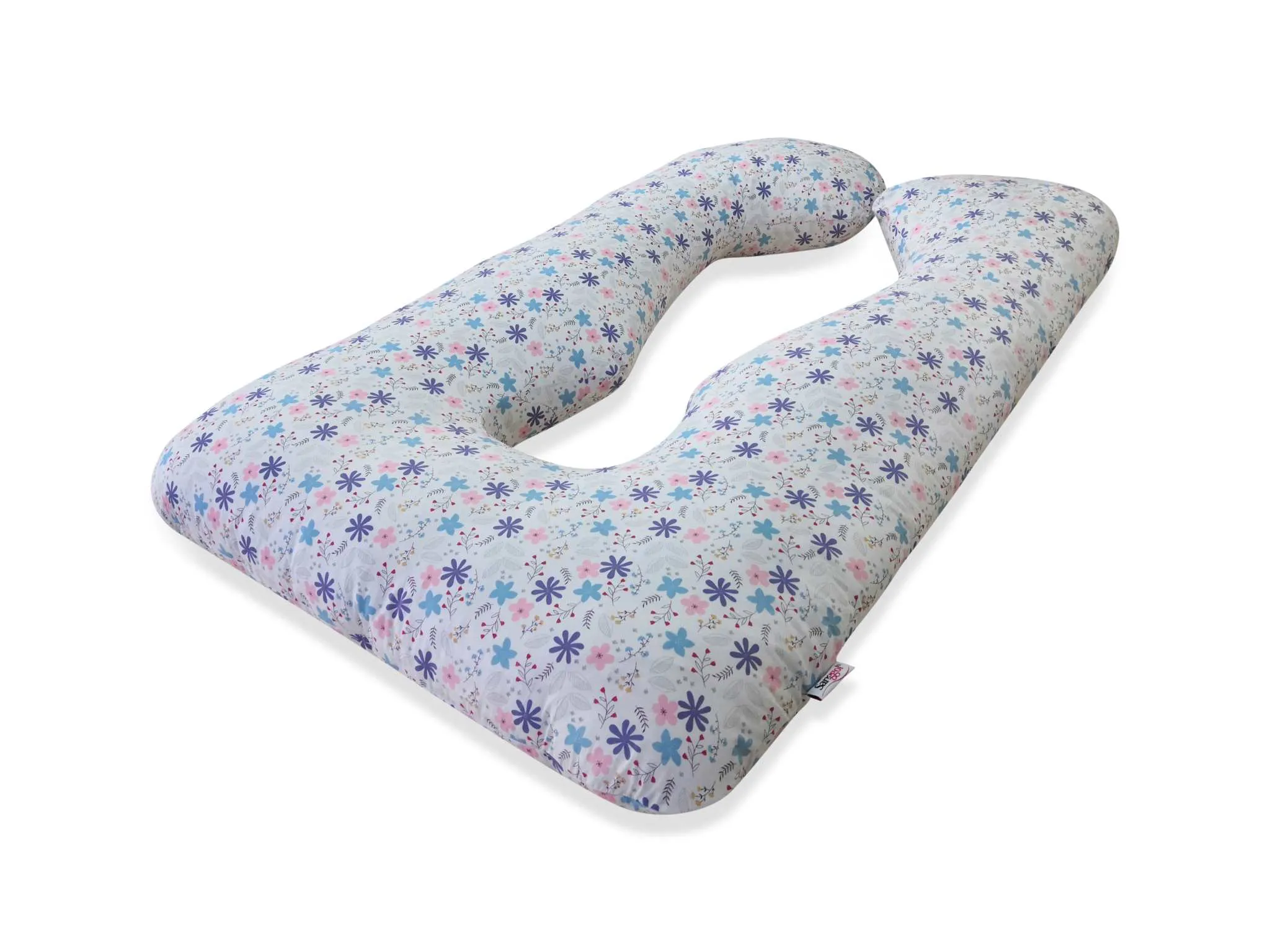 U Shaped Full Body Pillow and Pregnancy Pillow  - Pink n Daisies