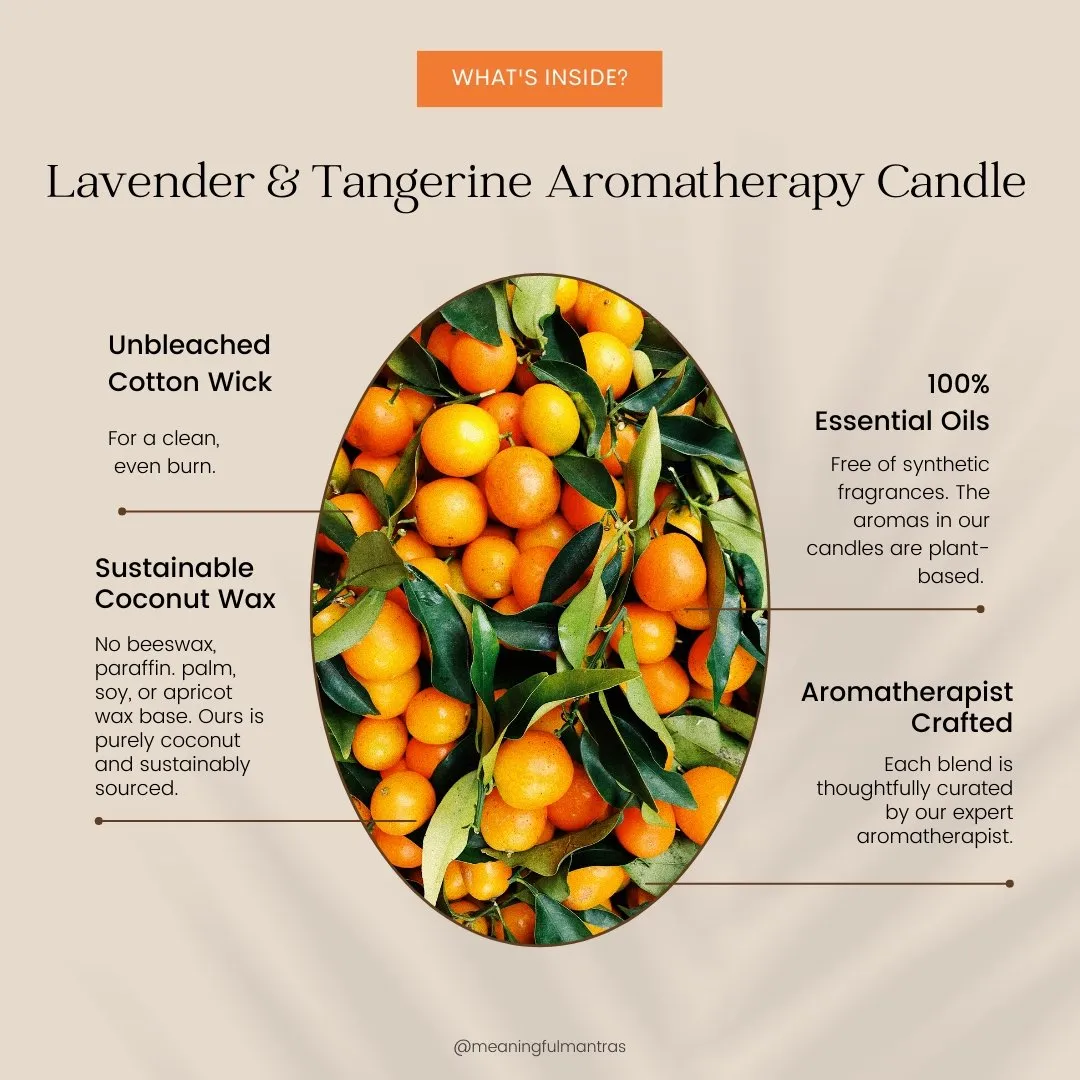 You Are Relaxing Lavender & Tangerine Candle