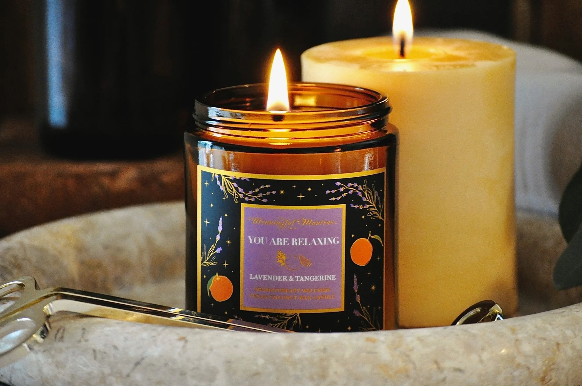 You Are Relaxing Lavender & Tangerine Candle