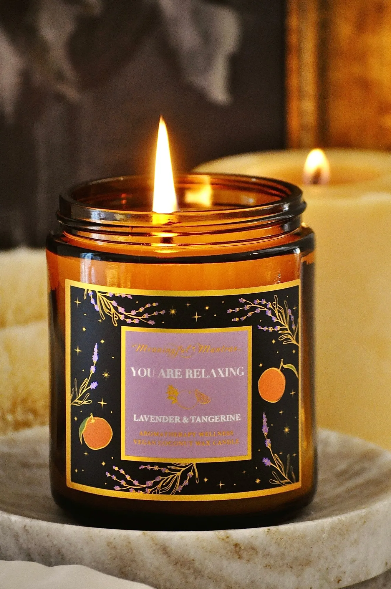 You Are Relaxing Lavender & Tangerine Candle